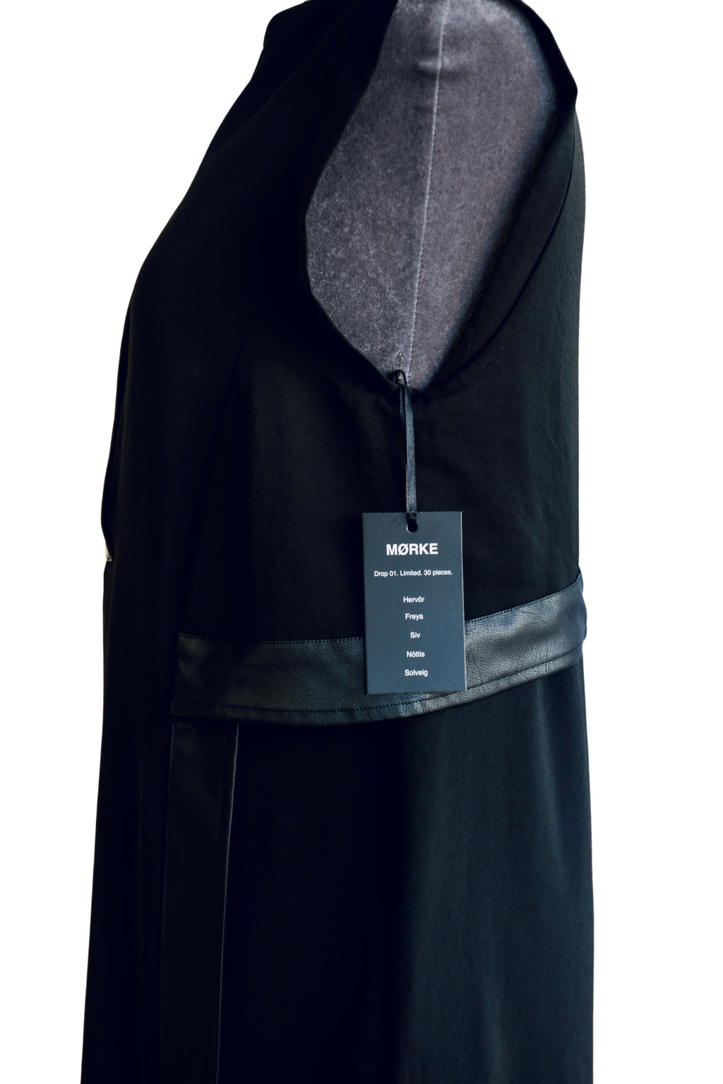 Freya Dress. Leather and Light.