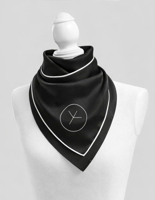 SKADI. Silk carré scarf