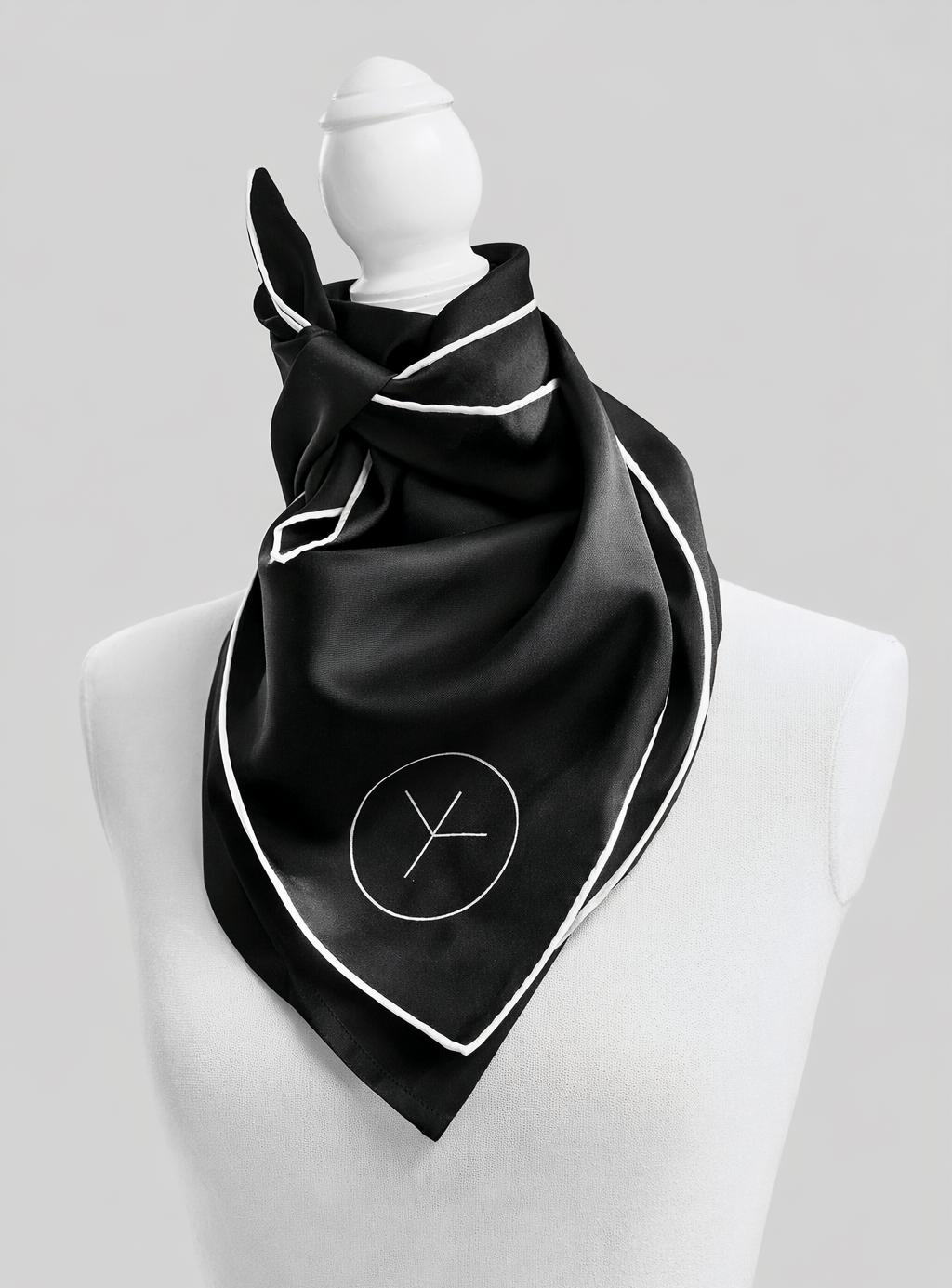 SKADI. Silk carré scarf